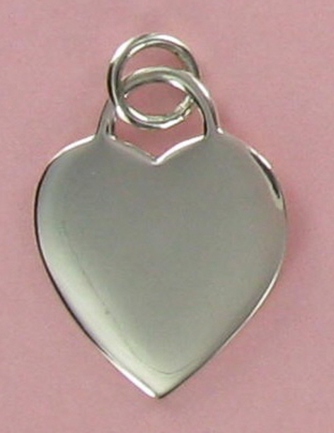 Engravable Tiffany-style Heart Charm